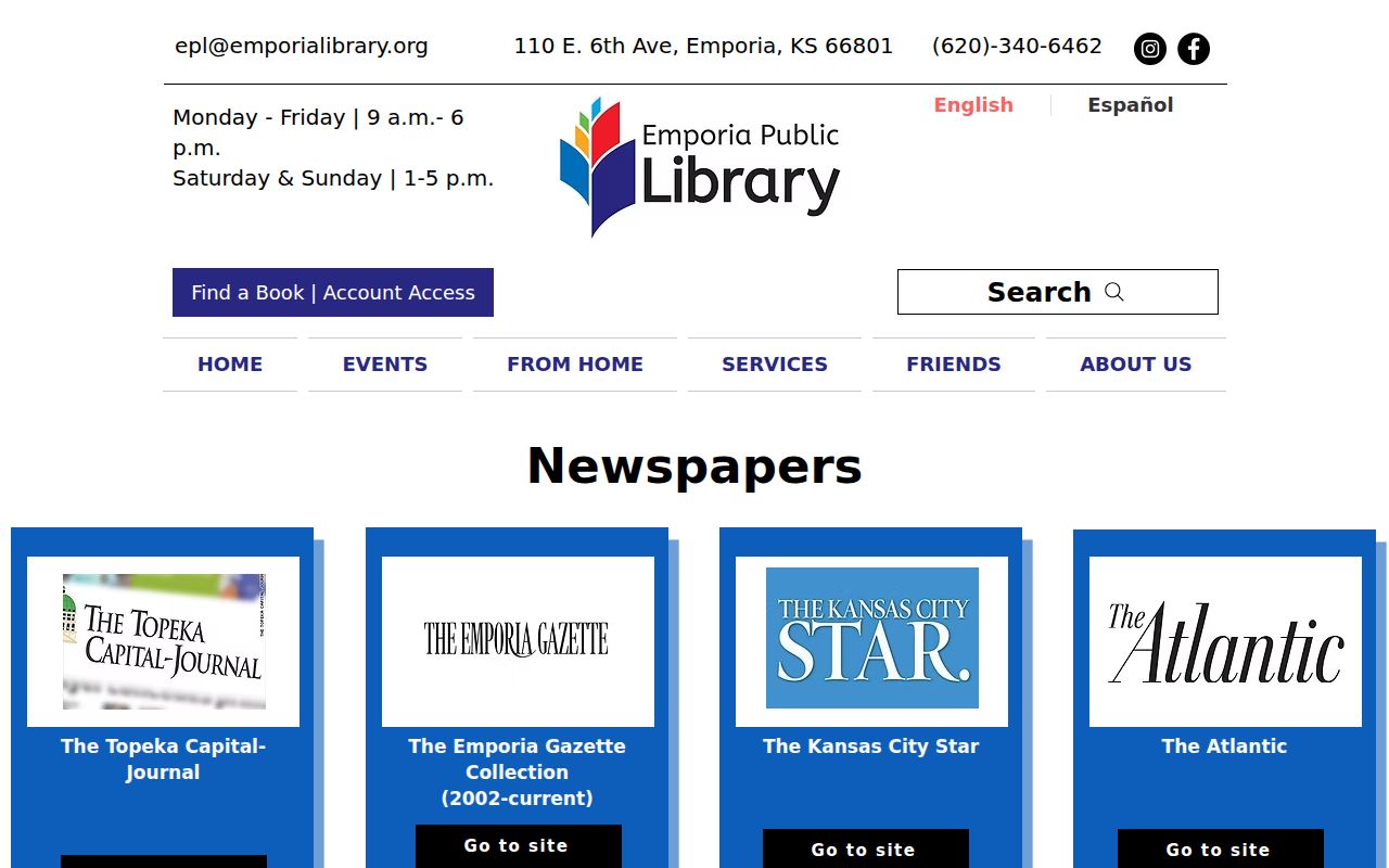 Emporia city directory newspaper and microfilm resources