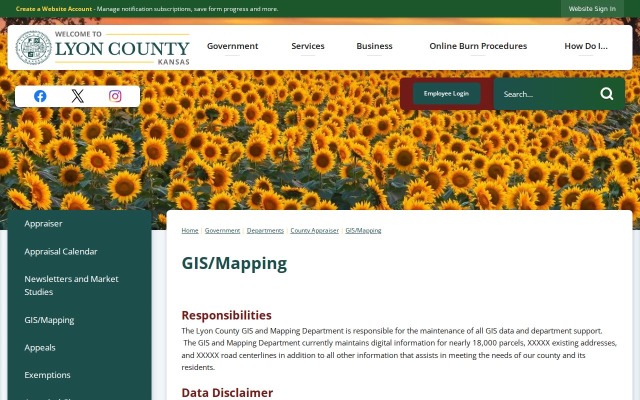 Emporia residents directory Lyon County GIS mapping resources